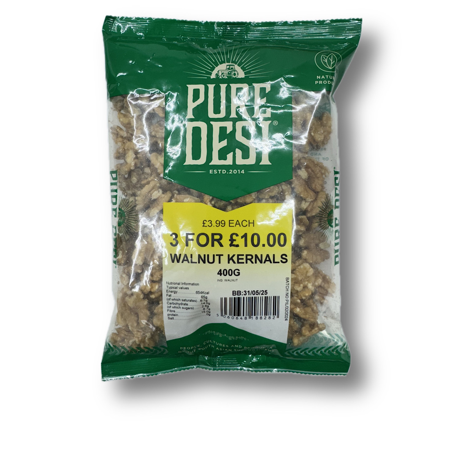 WALNUT KERNELS – 10 X 400 – RRP 3 FOR 10.00