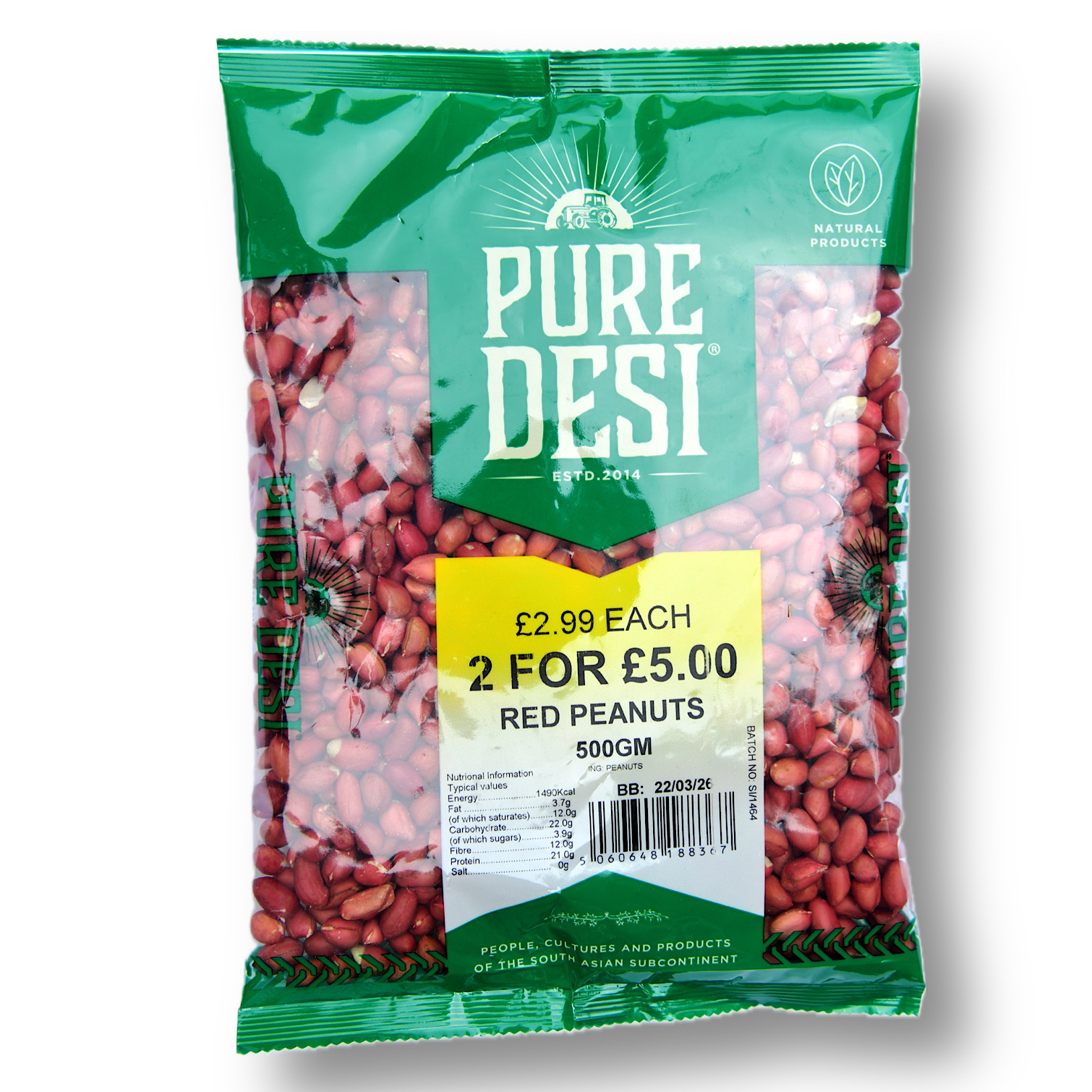 RED PEANUTS – 10 X 500 – RRP 2 FOR 5.00
