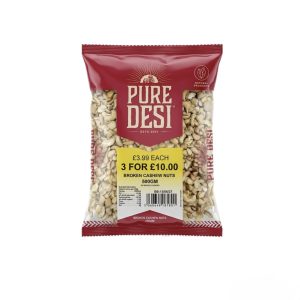 BROKEN CASHEWS – 10 X 500 – RRP 3 FOR 10.00