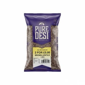 BROWN LENTILS – 10 X 1500 – RRP 2 FOR 5.00