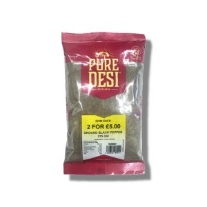 GROUND BLACK PEPPER – 15 X 275 – RRP 2 for 5.00